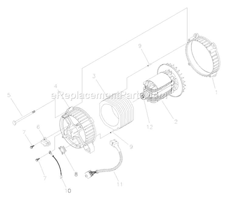 Page A Diagram and Parts List for 030248-1  Briggs and Stratton Generator